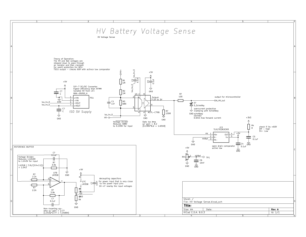 HV Battery Management System Voltage/Current Sensing